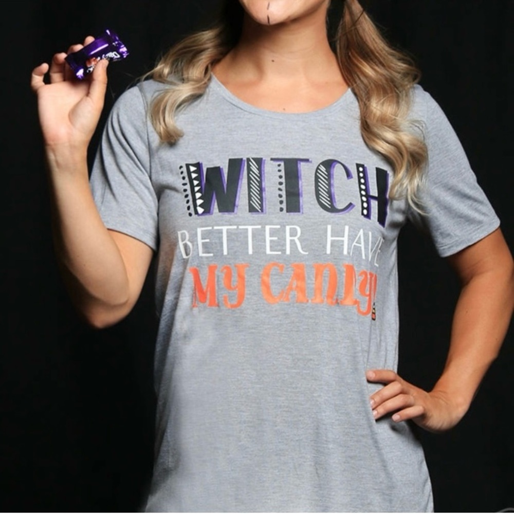 “Witch Better Have My Candy” Halloween T Shirt sz S NWT